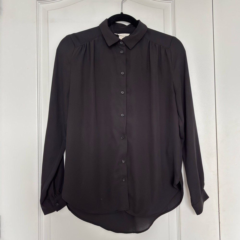 H&M Black Button Down Shirt